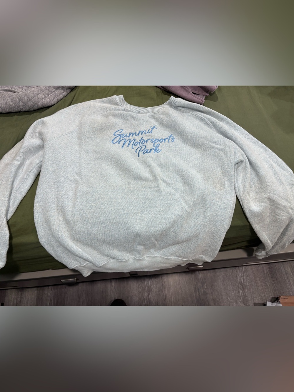 Artisan Light Blue Crewneck with Script Logo